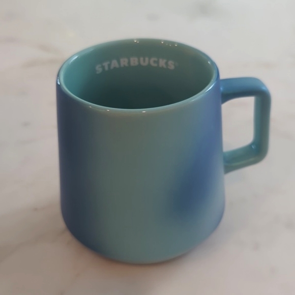 Starbucks Summer 2021 Blue Green Aqua Ocean Shimmer Pearl Iridescent Mug NEW Tag - Picture 4 of 9